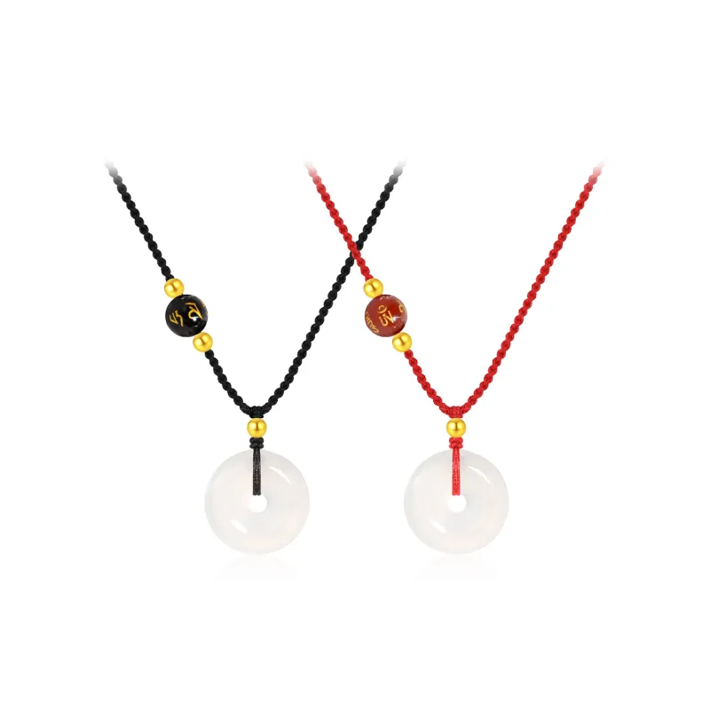 Chinese Jewelry Chalcedony Necklaces Unisex-4