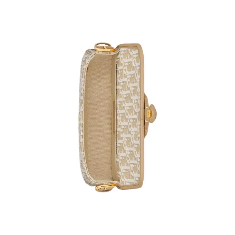 DIOR Bobby Cotton Shoulder Bag Women's Natural-4