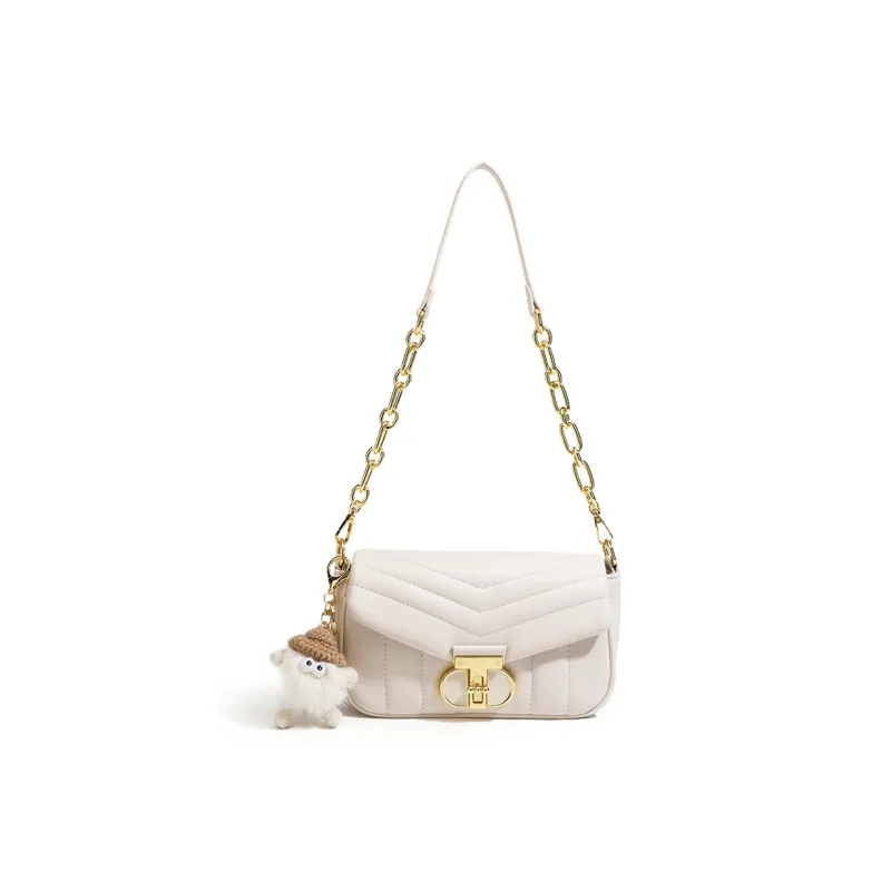 Vigno Synthetic Leather Crossbody Bags Shoulder Bags Regular Women's Black/Matcha Green/Shell Pink/Milk White-1