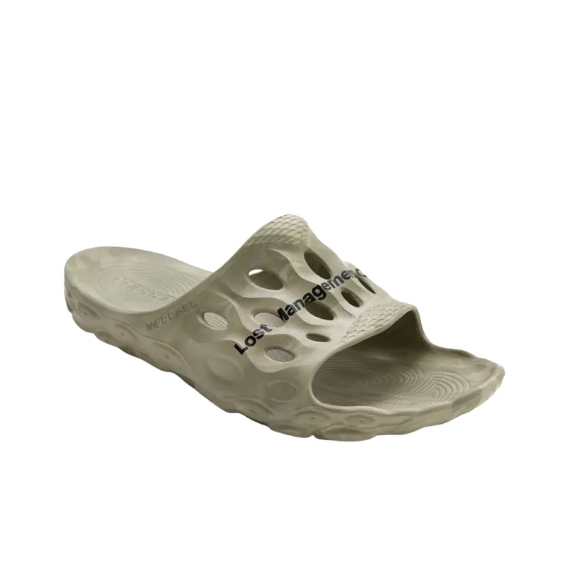MERRELL Slip Resistant Abrasion Resistant Slide Slippers Men's Olive Green-2