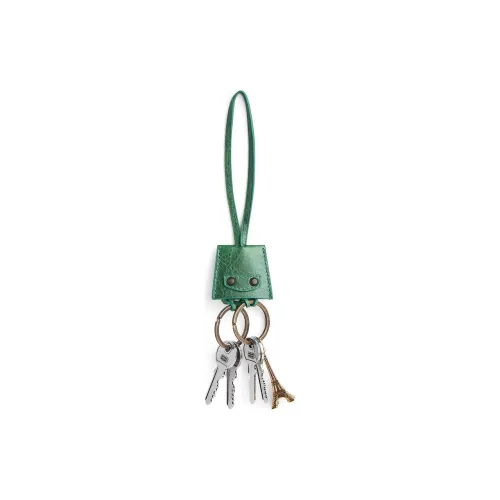 Balenciaga Lambskin Keychains Women's Green