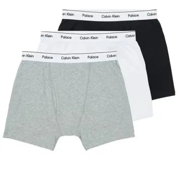 PALACE X Calvin Klein Boxer Briefs 3Pk 'Classic White/Light Grey Heather/Black'