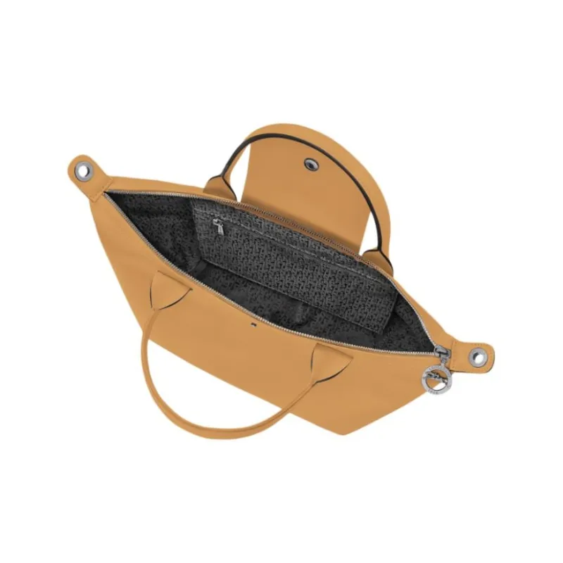 LONGCHAMP Le Pliage Xtra Cow Leather Tote Bag Shopping Bag Handbag Small Size Women's Honey Yellow-3