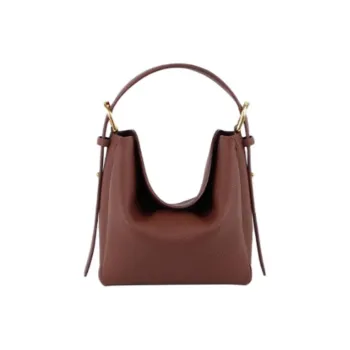 APEDE MOD Top Grain Cow Leather Pillow Bag One Shoulder Handbag Small Size Women's Burgundy Red
