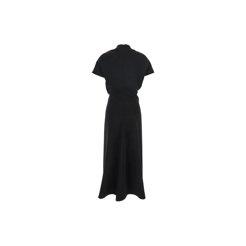 BE PLAIN Short Sleeved Dresses Women's Black-1
