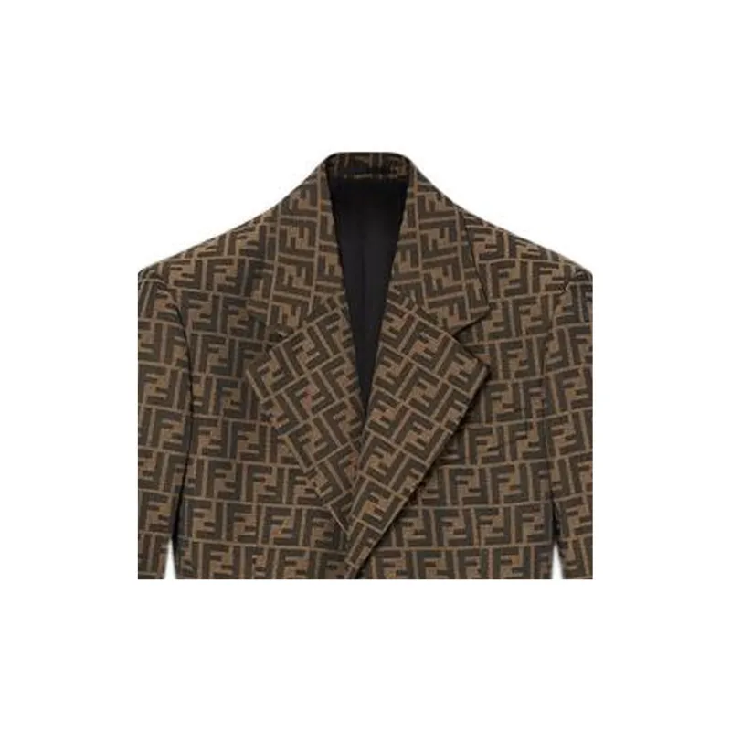Fendi Fendace Ff Jacquard Mens Blazer-4