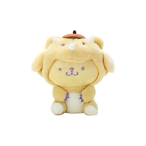 Sanrio Little Dinosaur Costume Collection Pompompurin Dolls Plush Doll 17.5cm Height