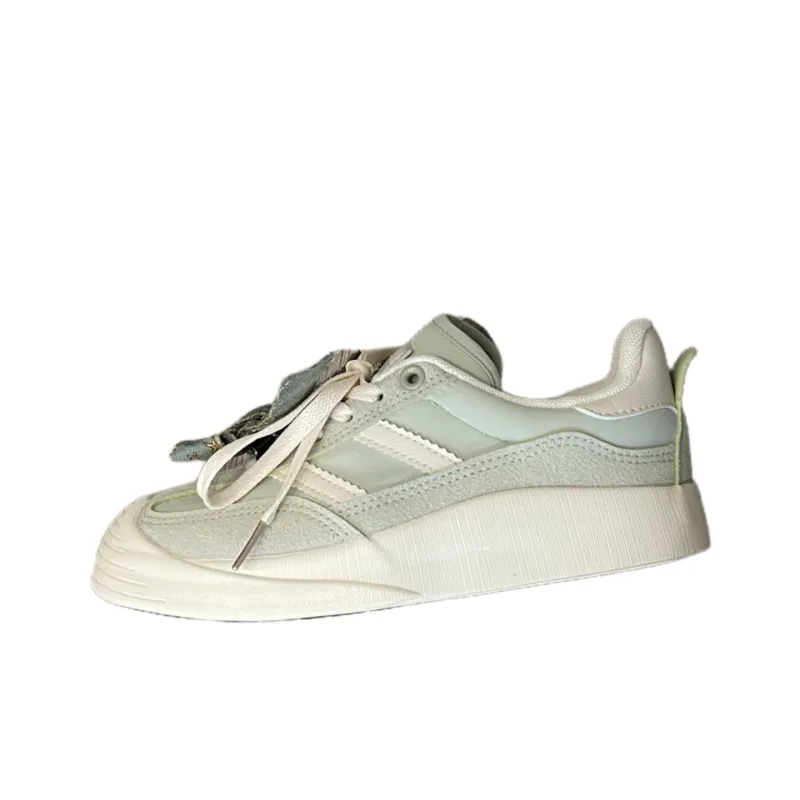 BINGO DUCK Low Top Skateboard Shoes Women's Mambo Green-4