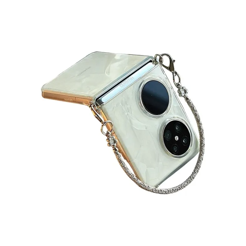 BYZ Silicone Material Small Foldable With Built in Lanyard For Huawei Pocket2 Phone Cases-1
