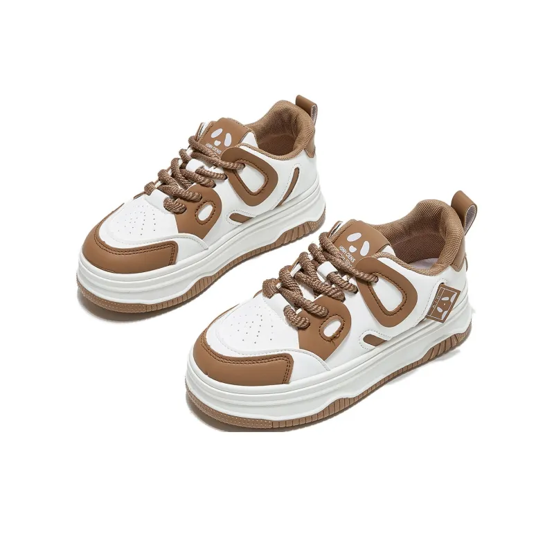 Little Red Man Slip Resistant Height Increasing Low Top Skateboard Shoes Women's-2
