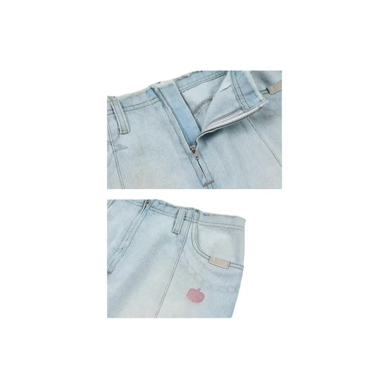 GOOD BAI GOODEES New Year Collection Denim Long Skirts Women's Denim Light Blue-2