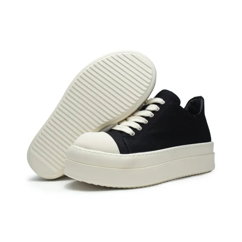 JIETEGONGYANG Slip Resistant Water Resistant And Wear Resistant Low Top Skateboard Shoes Unisex Black-6