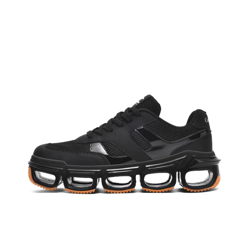Comanier Cushioned Slip Resistant Breathable Height Increasing Low Top Casual Shoes Men's-0