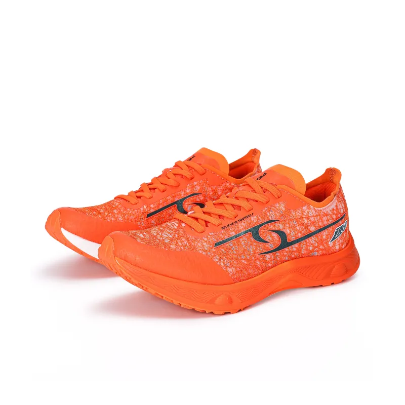 PERW Cushioned Slip-Resistant Rebound Low-Top Training Running Shoes Unisex Zhu Pei Orange-2