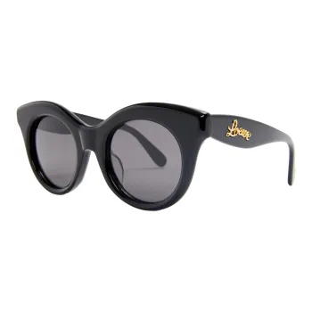 LOEWE Acetate Round Sunglasses Unisex Black