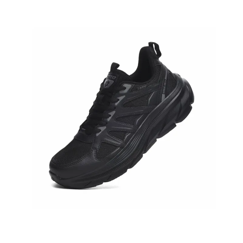 LOTTO Shock Absorbers With Slip Resistant And Abrasion Resistant Properties Low Top Outdoor Shoes Men's Black-2