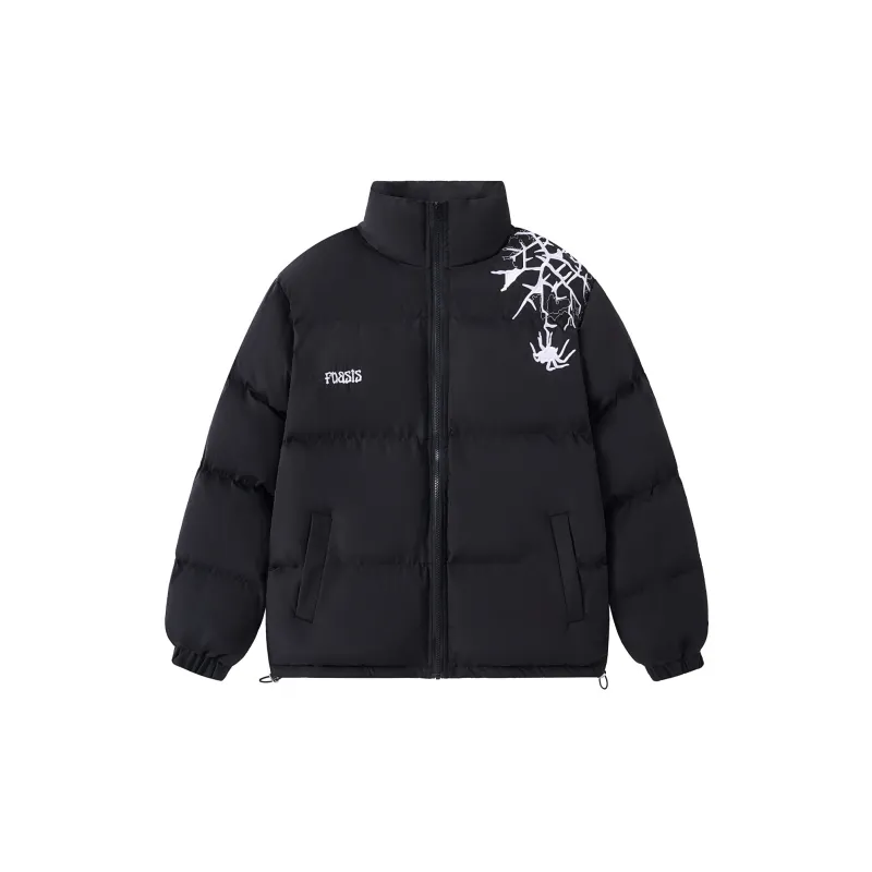 FOASIS Puffer Jacket Unisex Black-4