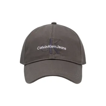 CALVIN KLEIN Cotton Baseball Caps Unisex Smoke Oil Ink