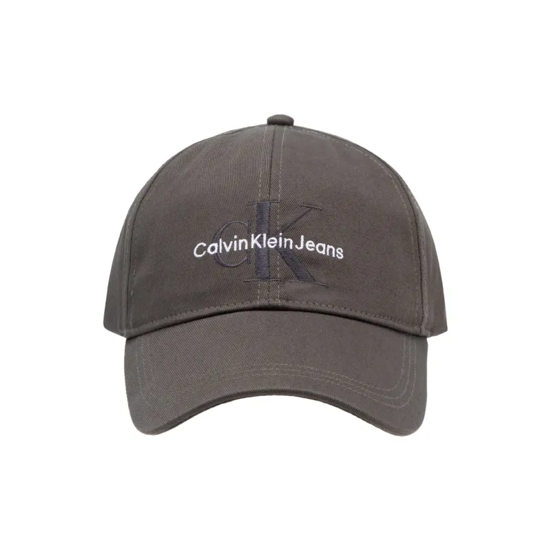 CALVIN KLEIN Cotton Baseball Caps Unisex Smoke Oil Ink-0