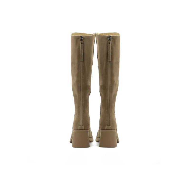 Little Sue Knee high Boots Women's Black/Milk Tea-10