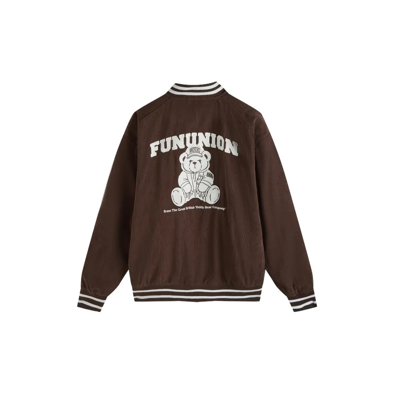 FUN x GB Teddy Bear Jackets Coats Men's Brown-1