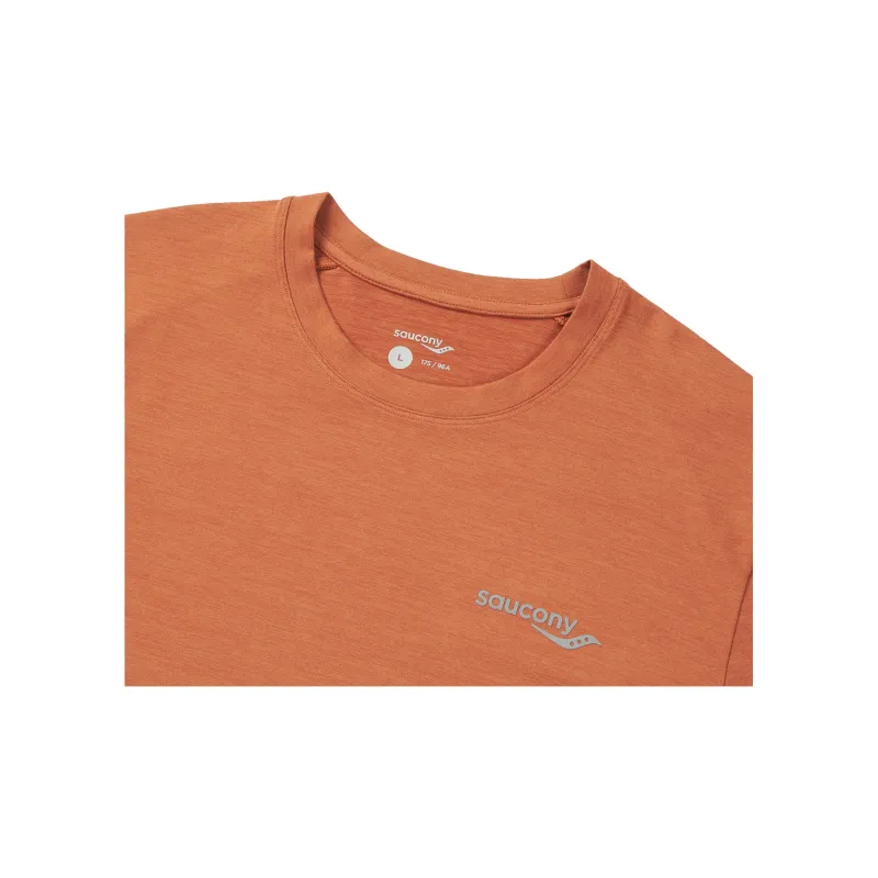 Saucony T-Shirt Men's Ginger Cake Orange-3