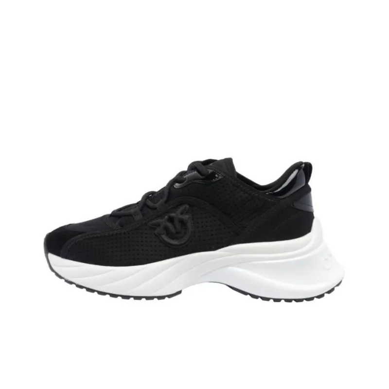 PINKO Logo Patch Lace Up Sneakers Women's-0