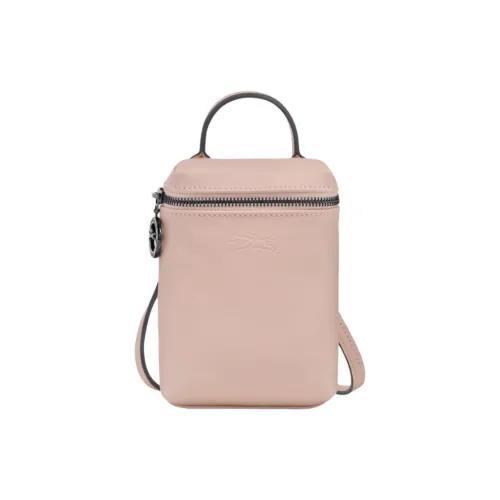 LONGCHAMP Le Pliage Xtra Cow Leather Crossbody Handbags Extra Small Women's Nude