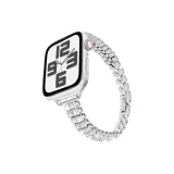 Double Diamond Metal Strap-Silver
