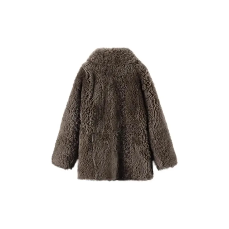 Coco Limited Velvet feel Coat Women's Mocha-1