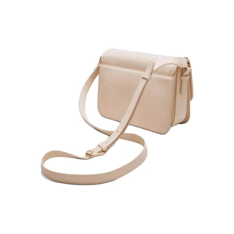 Other Stories Cow Leather Shoulder Bag Medium Size Women's Cream-2