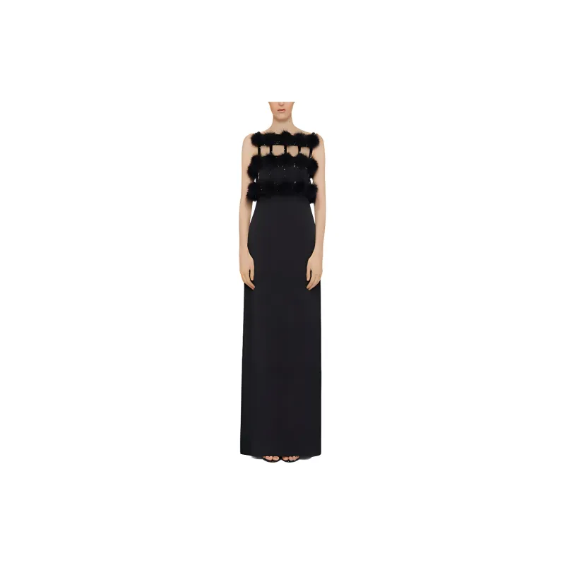 GIVENCHY FW24 Slip Dress Women's Black-1