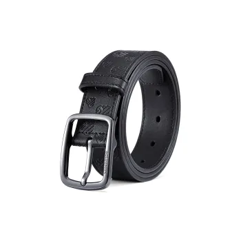 HLA Split Cow Leather Belts Men's 34MM