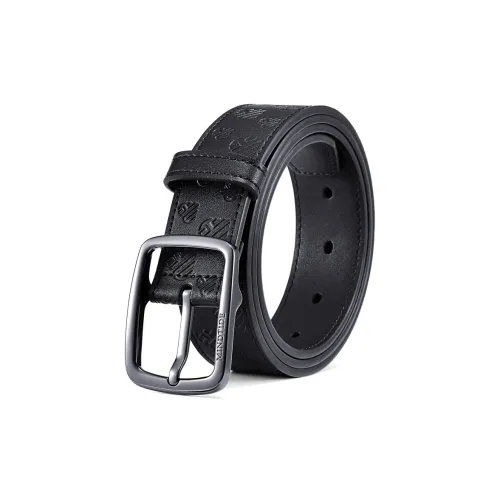 HLA Split Cow Leather Belts Men's 34MM