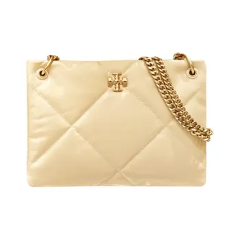 TORY BURCH Kira Leather Crossbody One Shoulder Handbag Small Size Women's Vanilla Ice Cream