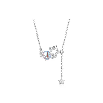 KADER 925 Sterling Silver Necklaces Women's Silver, Box For Girlfriend, Women's
