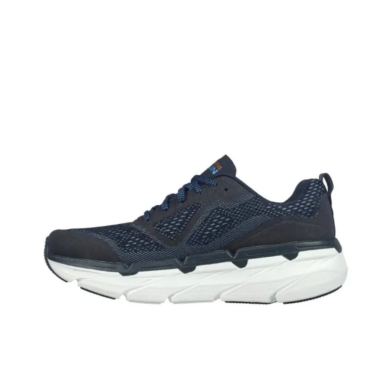 Skechers Max Cushioning Slip-Resistant Breathable Low-Top Casual Running Shoes Men's Blue Extra Wide Fit-1
