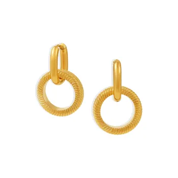 Sanpowa Stainless Steel Earrings Women's