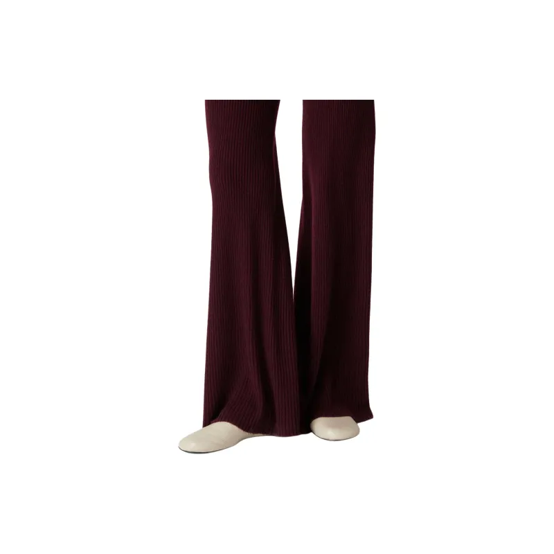 Loro Piana Camino Ribbed Flared Trousers-1
