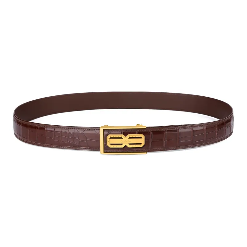 CATELLES Patchwork Free Crocodile Leather Leather Belts Men's 3.5cm/3.8cm-9
