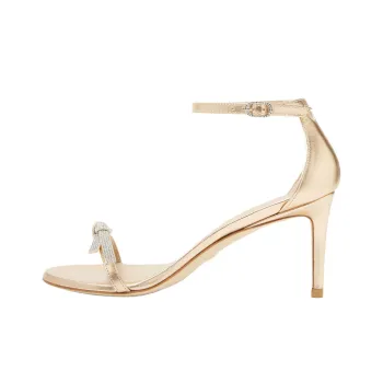 Stuart Weitzman/SW Nudist One Strap Sandals 7.5cm Women's Gold