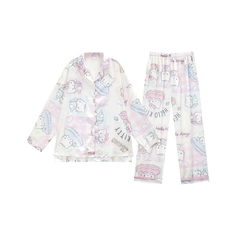 GUKOO x Sanrio Hello Kitty Pajama Set Women's Pearl Pink-0