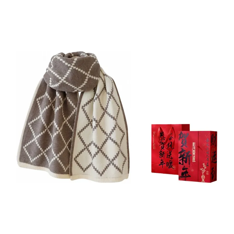 US8ACC Faux Cashmere Knit Scarves Women's-11