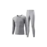 Light Gray Crew Neck Clothing Sets