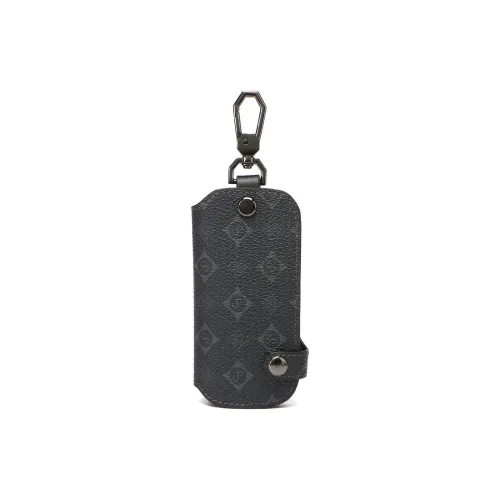 SEPTWOLVES Artificial Leather Key Pouch Men's Black