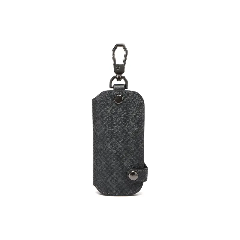 SEPTWOLVES Artificial Leather Key Pouch Men's Black-0