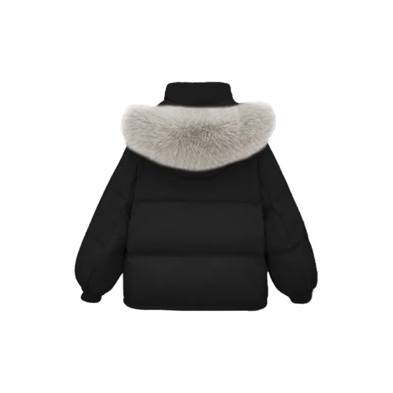 PAZZO Loose Fit Versatile Elegance Cropped Puffer Jacket Women's-1
