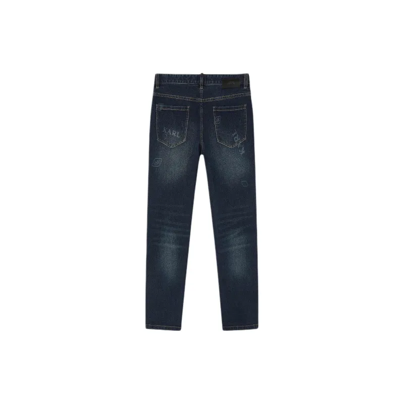 KARL LAGERFELD FW24 Jeans Men's Blue-1