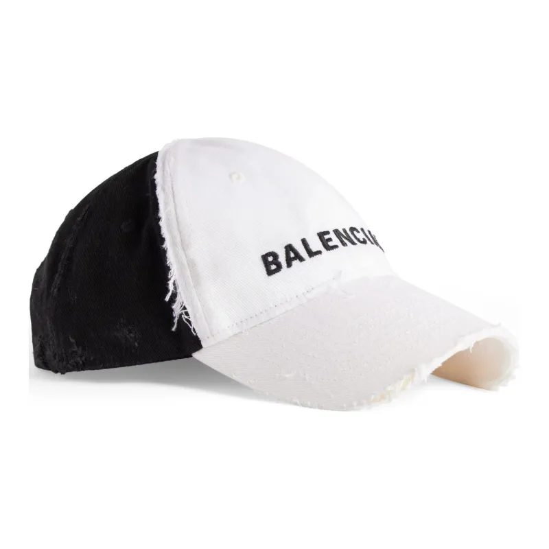 Balenciaga Cotton Polyester Baseball Caps Women's White-1