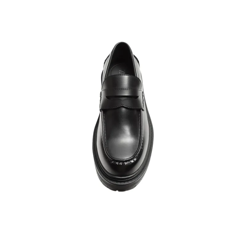 ZARA Loafers Men Black-3